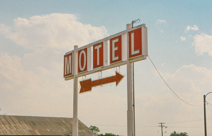 Motel de carretera en la Costa Oeste de EEUU