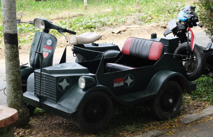 Una moto preparada por un indonesio