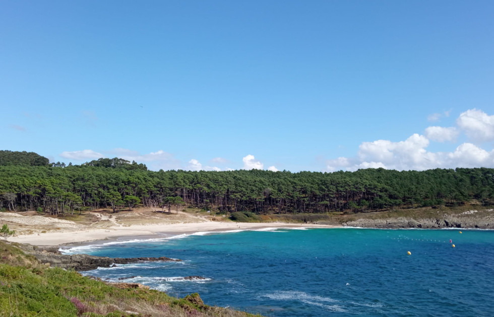 Playa de Melide en Cabo Home (Pontevedra)