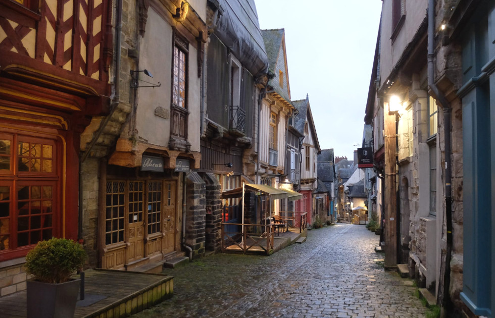 Rue d'en Bas en Vitré (Bretaña, Francia)