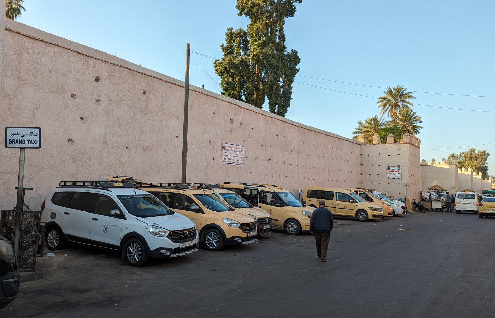 Estación de Grand Taxi en Marrakech