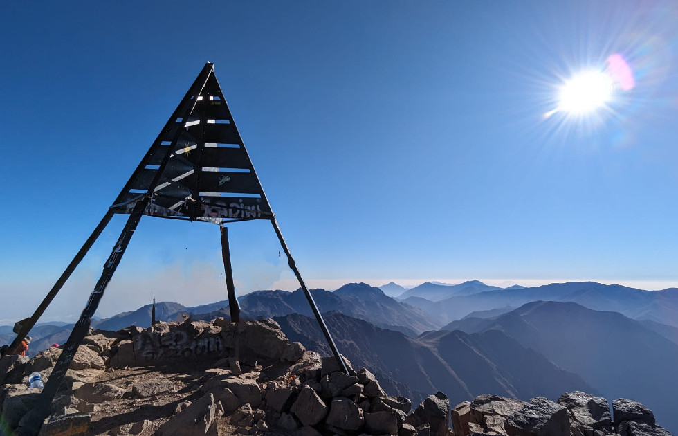 Pico Toubkal a 4167 metros de altura